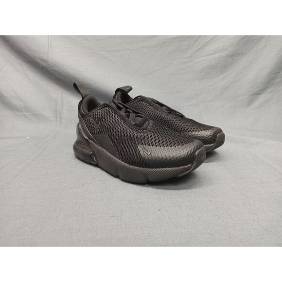 Nike Air Max 270 (PS) Sneakers Mesh Triple Black Size 1.5Y BRAND NEW NO BOX! - Picture 10 of 10